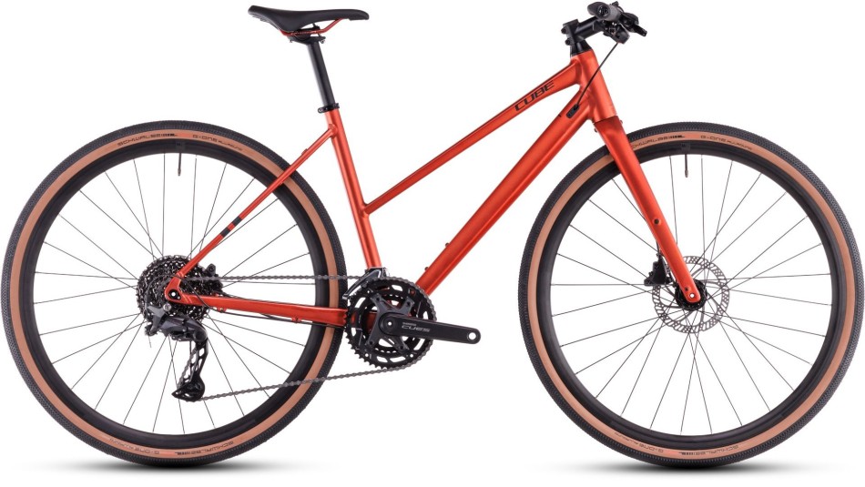 Cube Nulane Pro 2025 Trapeze Fire/Black Hybrid Bike