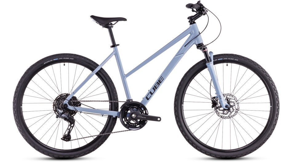 Cube Nature Exc 2025 Trapeze Pigeon/Black Hybrid Bike