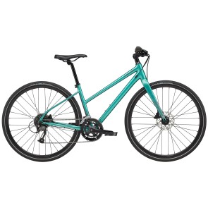 Cannondale Quick 3 Step Thru 2024 Turquoise Hybrid Bike