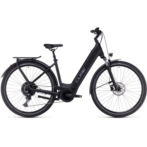 Cube Touring Hybrid Pro 625 2024 46cm Easy Entry Black/Metal eBike - Shop Soiled