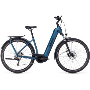 Cube Kathmandu Hybrid One 750 2024 Easy Entry Blue/Black eBike