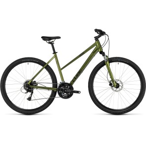 Cube Nature 2024 Trapeze Moss/Black Hybrid Bike