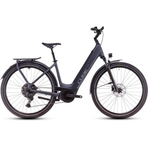 Cube Touring Hybrid Pro 625 2025 Easy Entry Grey/Chrome eBike