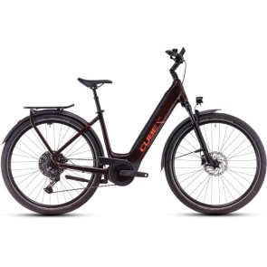 Cube Touring Hybrid Pro 625 2025 Easy Entry Cinnamon/Orange eBike