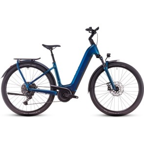 Cube Kathmandu Hybrid EX 800 2025 Easy Entry Electricblue/Chrome eBike