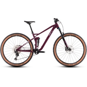 Cube Stereo One22 Race 2025 Wine/Grey Trail Bike