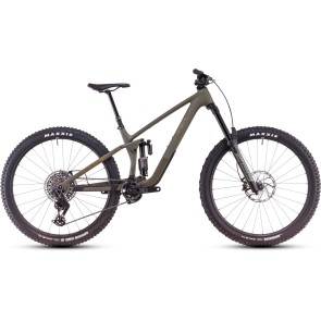 Cube Stereo One77 C:68X TM 29 2025 Olive/Gold Enduro Bike